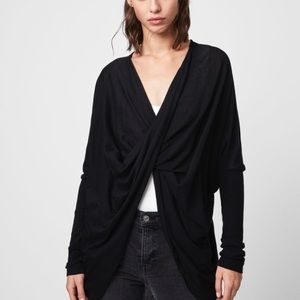 All Saints Itat Shrug in Black